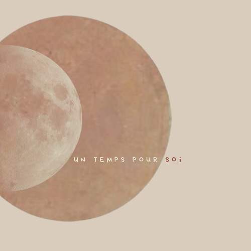 La nouvelle identité d’Un Temps pour Soi : une lune rosée et le nom en petites capitales